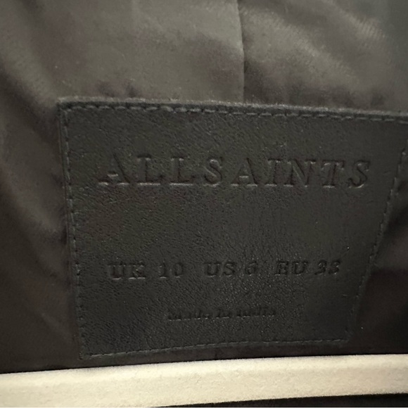 All Saints Balfern Black Leather Biker jacket
100% sheep leather - Picture 3 of 5